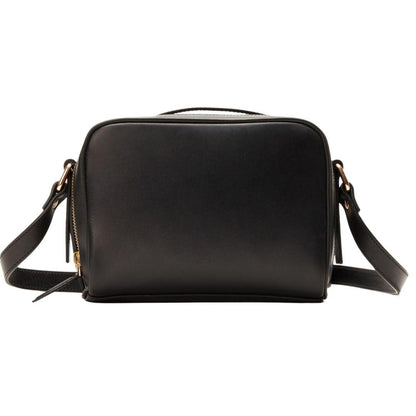 Black Leather Crossbody Box Bag - The Smart Minimalist