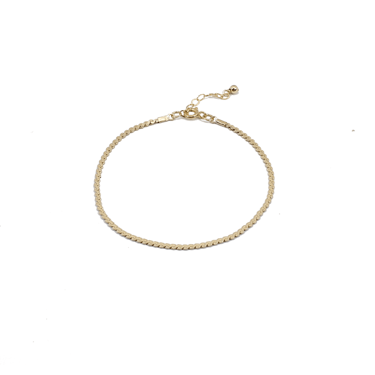 14k Gold Serpentine Chain Bracelet - The Smart Minimalist