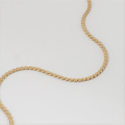 14k Gold Serpentine Chain Bracelet - The Smart Minimalist