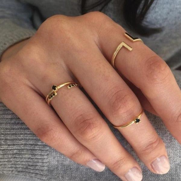 Surprise Bag - Set of 3 Vermeil Stacking Rings - The Smart Minimalist