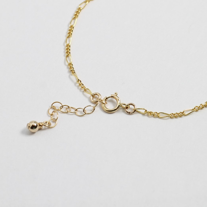 14k Gold Figaro Chain Anklet - The Smart Minimalist