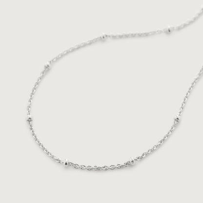 Dainty Beaded Anklet - Silver or 14k Gold - The Smart Minimalist