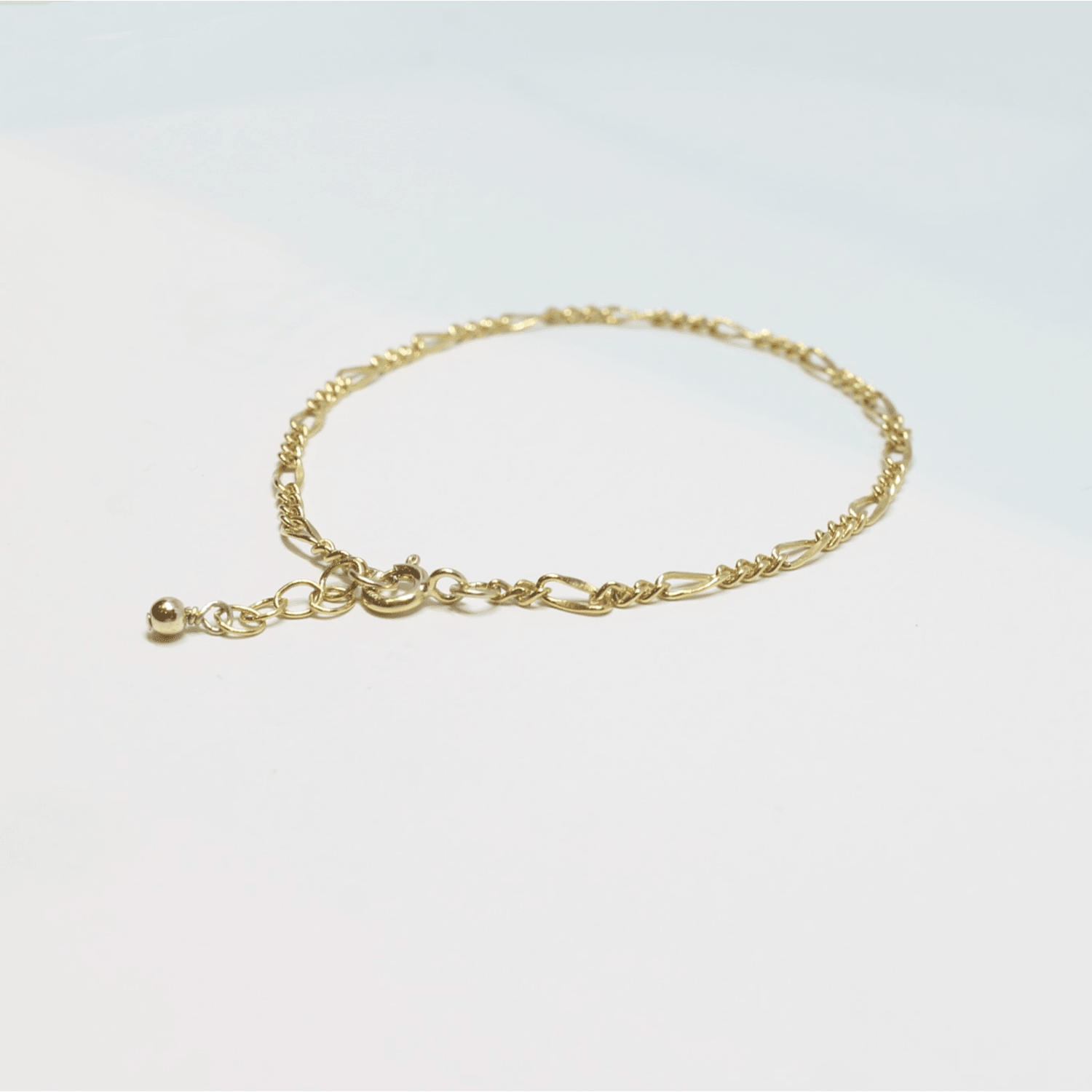 Figaro Chain Bracelet - 14k Gold - The Smart Minimalist