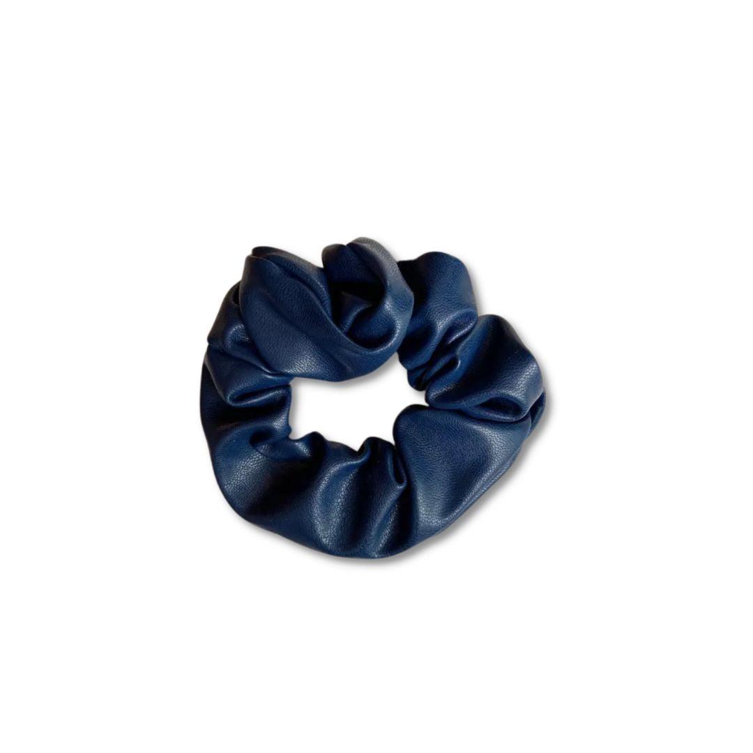 2 PACK - Faux Leather Scrunchie Hair Tie - The Smart Minimalist